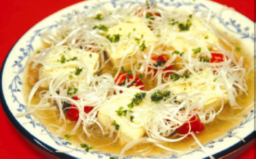 豆腐・牛肉・トマトの中華スープ